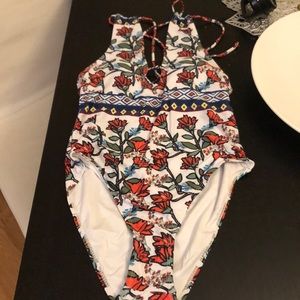Brand New One Piece Floral Swim suit
